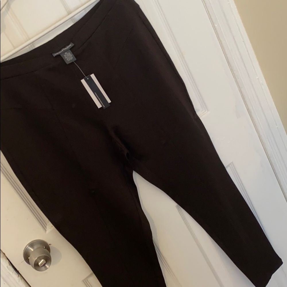 Chelsea & Theodore Skinny Pants - Brown